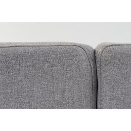 DKD Home Decor Sofa Cama Urban Gris, Marrón y Negro Poliéster Eucalipto Metal Desmontable - 203x87x81cm - Altura Asiento 41cm