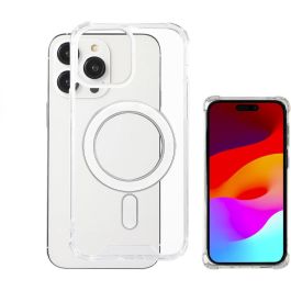 4smarts Hybrid Case Ibiza para Apple iPhone 15 Pro Max Transparente Rígida Compatible MagSafe Protección Caídas MIL-STD-810G
