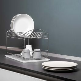 Emuca Escurreplatos para encimera Suprastar, 435x270x275mm, Acero, Cromado