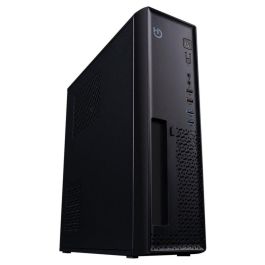 Hiditec SM10 Caja PC Sobremesa Chasis Slim ITX Compacta Negro, Compatible con Fuentes SFX, USB 3.0/2.0, ODD 5.25"
