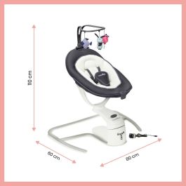 Babymoov Swoon Motion Swing para Bebé - 5 velocidades, 2 modos (lateral/frontal-trasero), 3 posiciones de inclinación y ajuste independiente