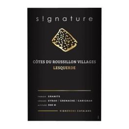 Signature Lesquerde 2021 Côtes du Roussillon Villages - Vino tinto Languedoc Signature Lesquerde 2021 Côtes du Roussillon Villages - Vino tinto Languedoc