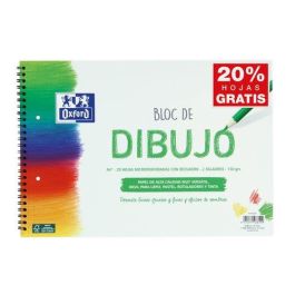 Oxford Bloc Dibujo Escolar Multitaladro 2 T- Blanda Espiral 20H 130 gr A4+ C- Recuadro Liso Blanco Precio: 2.78999968. SKU: B1KDFRB58C
