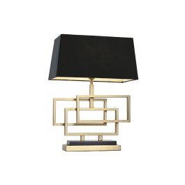 Lampara Sobremesa Item Home DKD Home Decor Dorado Negro 44 x 71 x 28 cm