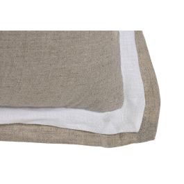 DKD Home Decor Cojín Tradicional de Lino Natural 40 x 60 cm (2 Unidades) Colección India lino 1c25