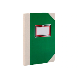 Fernandes Libro Cartone Cosido Din A4+ Rayado Horizontal 50 Hojas 100 Gr Verde