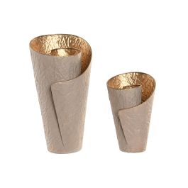 DKD Home Decor Jarrones Glam de Metal Beige Dorado 29 x 54 x 26 cm Set de 2 Precio: 136.49999957. SKU: B1D6YGZ9VL