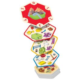 Asmodee Dobcat08Es Dobble Catan - Juego de Mesa Edición Especial, Encuentra Símbolos, 5 Modos de Juego, Edad +6 años
