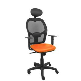 Silla Piqueras Y Crespo Alocen Brazos Regulables Cabecero Fijo Malla Negro Y Asiento Similpiel Naranja Precio: 255.50000025. SKU: S5703948