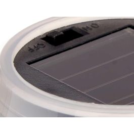 Ibergarden Lámpara Solar de Mesa Plástico Blanca/Negra 9.4x20x9.4 cm (Set de 18)
