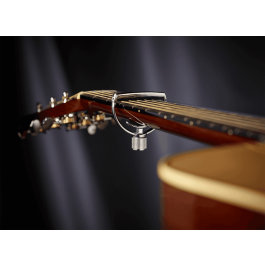 G7Th Cejilla Adaptable para Guitarra Estilo 1 Ancho - Plateada