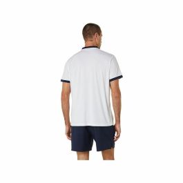 Polo de Manga Corta Hombre Asics Court Blanco