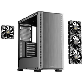 Antec P7 S Torre Media PC - Caja ATX Negra con 4 Ventiladores, Soporte para Fuente Trasera y Discos Duros 3.5/2.5" Precio: 85.7043. SKU: B1CZ9XGZT9