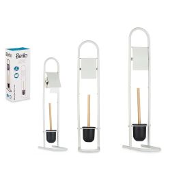 Portarrollos Escobilla Metal y Bambú Blanco Berilo 40x10.5x16 cm (4 Unidades) Precio: 43.49999973. SKU: B15CBF7YN9