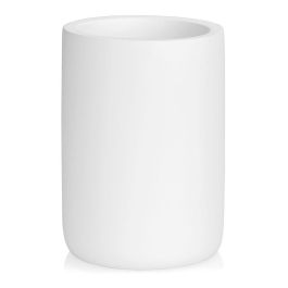 Andrea House Portacepillos de poliresina blanco mate Ø7x10 cm Precio: 10.78999955. SKU: S7919635