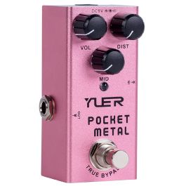 Yuer Pocket Metal Pedal de Distorsión Metalera con True Bypass y Ajuste de Medios Precio: 23.50000048. SKU: B162DH8VSQ