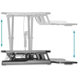 Digitus DA-90380-1 Módulo Adicional Ergonómico para Escritorio Ajustable en Altura Independiente Negro