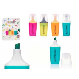 Set 4 Fluorescentes Mini Pincello 16x20.5x1.5 cm - Amarillo, Naranja, Rosa, Verde (24 Unidades) Precio: 38.95000043. SKU: B1JEAVCSDY