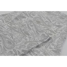 DKD Home Decor Delantal de Cocina Decorativo Glam Colección Paisley Cream Algodón y Poliéster Beige Blanco Set de 2 unidades 80 x 60 cm