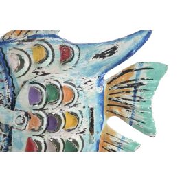 DKD Home Decor Decoracion Mediterraneo Azul Multicolor 6 x 14 x 17 cm (4 Unidades)