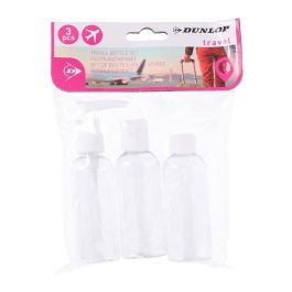 Pack recipientes para equipaje de cabina avión 3 piezas 3 x 80 ml dunlop travel