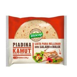 BIOCOP Piadina Kamut Bio 225g - Fácil de digerir, 3 unidades, ideal para snack o comida rápida, dulce o salado Precio: 4.49999992. SKU: B1JVN964HA