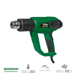 Koma Tools DC-2000 Decapador Aire Caliente 2000W 600°C 2 Posiciones de Temperatura y Flujo de Aire con 4 Boquillas Precio: 18.8899997. SKU: S7903519