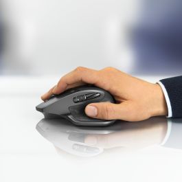 Logitech MX Master 2S Ratón Inalámbrico Laser RF + Bluetooth 4000 DPI Ergonómico Grafito para Oficina