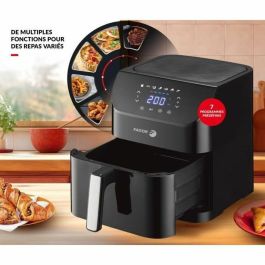 Fagor FAG3508510692038 Freidora sin aceite Airfryer XL 8L 1800W Pantalla táctil, 7 preprogramaciones, Temporizador Negra