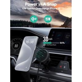 Aukey MagFusion Dash Pro MagSafe Wireless Charging Air Vent Mount para iPhone y Android