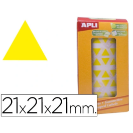 Apli Gomets Autoadhesivos Triangulares 21x21x21mm Amarillo Rollo 2832 Unidades Precio: 4.49999968. SKU: B1KKWHJH52