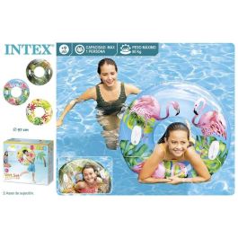 Intex Flotador Rueda Tropical 97 cm con Asas para Niños Mayores de 9 Años - Modelos Surtidos