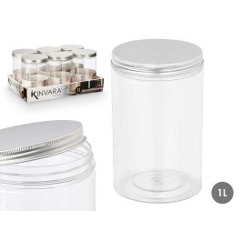 Tarro Kinvara PET con tapa de aluminio 1L, 10x15x10 cm, transparente (36 Unidades) Precio: 47.98999997. SKU: B1HJE4AAK8