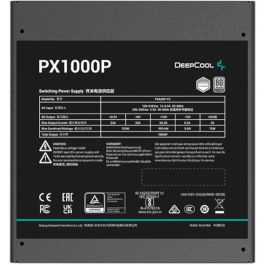 DEEPCOOL - PX1000P ATX 3.0 - Fuente de alimentación para PC - 1000W - 80Plus Platinum - Ventilador de 120 mm - Modular completo - Negro