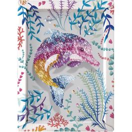 LANSAY 20326 Juego de Creación Colección Dolphins Lentejuelas para Niños