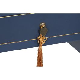 Escritorio Oriental DKD Home Decor Azul Dorado 35 x 78 x 110 cm