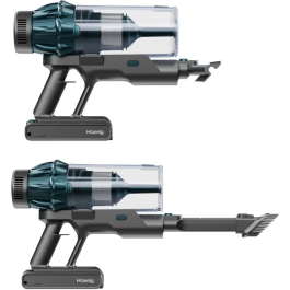 Hkoenig UPX32 Aspiradora Vertical Inalámbrica 2 en 1, 30000 Pa de Succión, 50 Min Autonomía, 0.8 L Depósito Azul