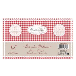 Mediterraneo Bote de Vidrio con Tapa 935 ml (1/4 Galón) Ø9,3x17,8 cm (12 Unidades)