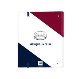 Carpeta de anillas F.C. Barcelona Corporativa A4 Azul Granate (27 x 32 x 3.5 cm) (35 mm)