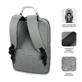 Mochila para Portátil y Tablet con Salida USB Subblim MOCHILA ELITE AIRPADDING 15.6'' GREY