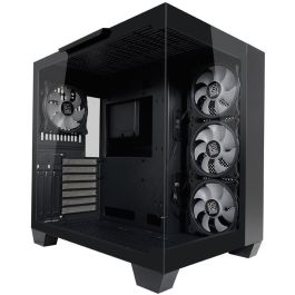 LC-Power 809B Midi Tower PC Gaming Negro ATX/EATX/microATX/Mini-ITX con Ventana Lateral y Panel de Vidrio Templado