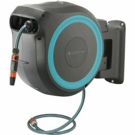 Gardena Enrollador de manguera automático de pared RollUp L 30 m 13mm con rebobinado, antigiro y kit completo giratorio 180° borde blanco Precio: 223.59000004. SKU: S7151290