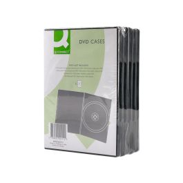 Caja Dvd Q-Connect -Con Interior Negro -Pack De 5 Unidades