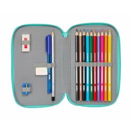 Safta Plumier Doble Peppa Pig Pretty Flowers 29 Piezas 12,5x19,5x4cm