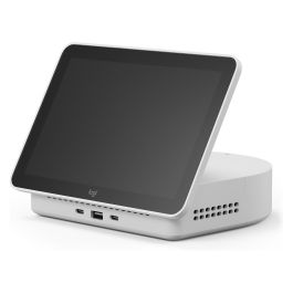 Logitech Logi Dock Flex Blanco, Estación Base Administrada con Bluetooth 5.0, Ethernet Gigabit, Wi-Fi 802.11ac y Pantalla de 8" 1280x800