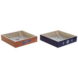 DKD Home Decor Servilletero Tradicional Azulejos Retro de Mesa Azul y Blanco 18x4x18 cm Pack de 4 Unidades en MDF y Metal Precio: 11.02068. SKU: B1F7VFJQ6Q