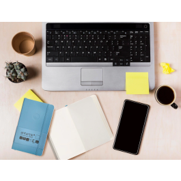 Antartik Cuaderno A6 Tapa Blanda Hojas Lisas Azul Claro 100 Hojas 80 gr FSC