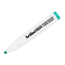 Artline EK-660 Rotulador Fluorescente Verde Pastel Punta Biselada Trazo 1-5mm