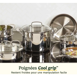 Cuisinart 77-11G Juego de Utensilios de Cocina, Acero Inoxidable, 11 Piezas, Apto para Inducción