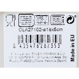 La Mediterranea Bol ø18 cm Olaf Nordic Ivory Brillo (12 Unidades)